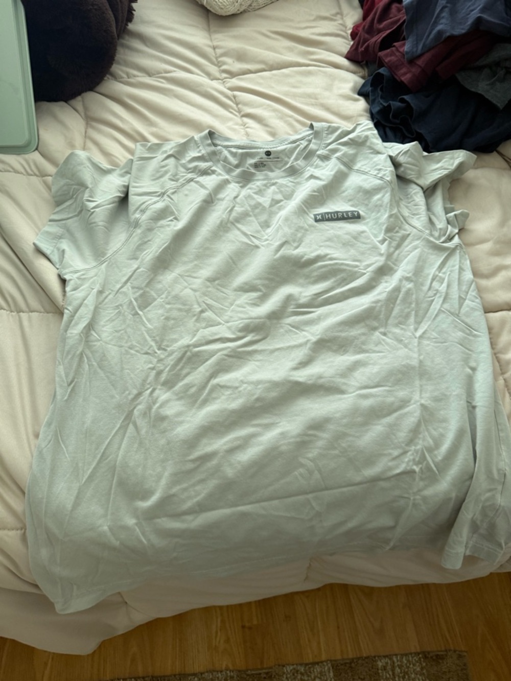 Hurley Men's Mint Green Short Sleeve Crew Tee
